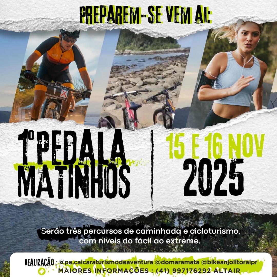 Flyer do 1º Pedala Matinhos PR